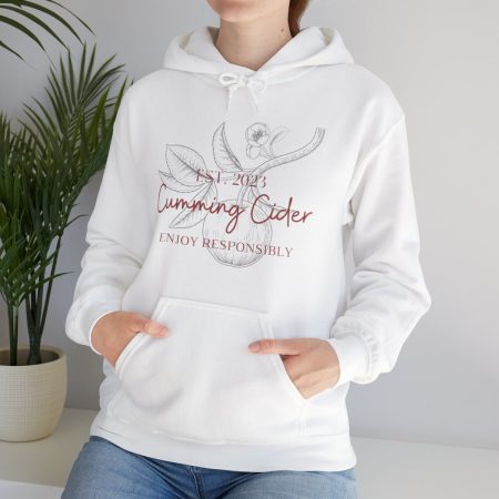 2023 - EST. 2023 Cumming Cider Enjoy Responsibly Heavy Hooded Sweatshirt