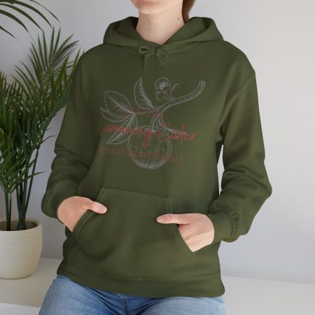2023 - EST. 2023 Cumming Cider Enjoy Responsibly Heavy Hooded Sweatshirt