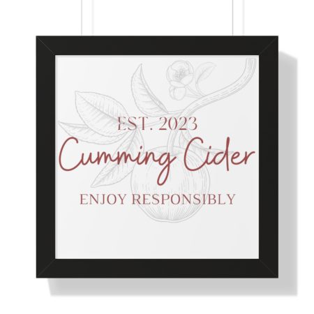 2023 - Enjoy Cumming Cider Responsibly Framed Vertical Poster