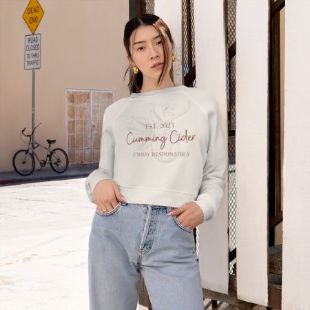 2023 - EST. 2023 Cumming Cider Enjoy Responsibly Women's Cropped Fleece Pullover