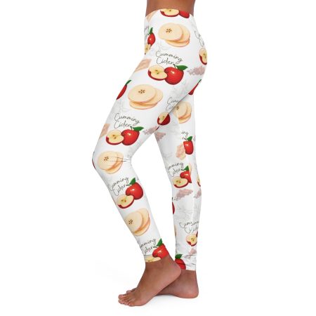 2023 Cumming Cider Apple Pattern Women's Spandex Leggings