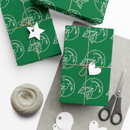 2023 - Cumming Cider White Logo Gift Wrap Papers (Green Paper)