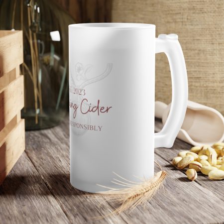 2023 - Cumming Cider Enjoy Responsibly Frosted Glass Beer Mug