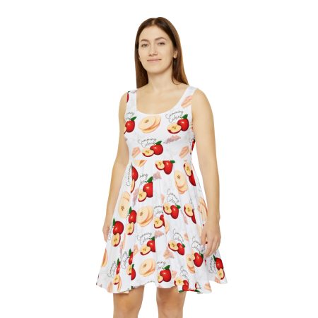 2023 - Cumming Cider Apple Pattern Women's Skater Dress