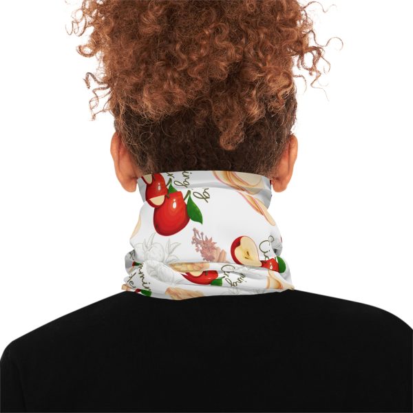 2025 - Pattern - Cozy Autumn-Themed Neck Gaiter with Apples and Waffles Design - Image 4