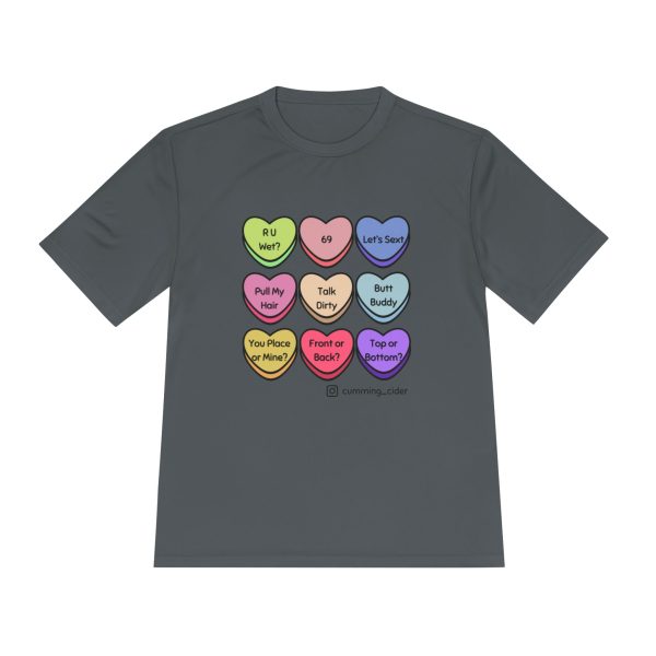 2024 - Conversation Hearts Unisex Moisture Wicking Tee - Image 9