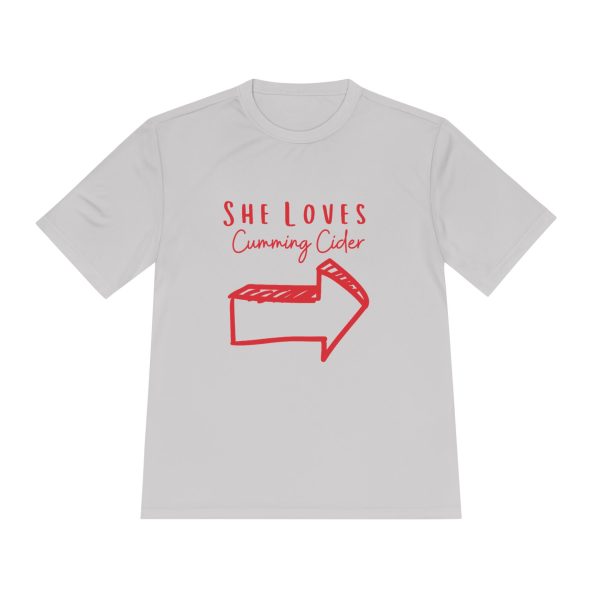 2024 - She Loves Cumming Cider Unisex Moisture Wicking Tee - Image 5