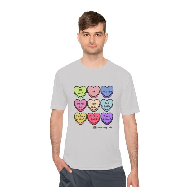 2024 - Conversation Hearts Unisex Moisture Wicking Tee - Image 7