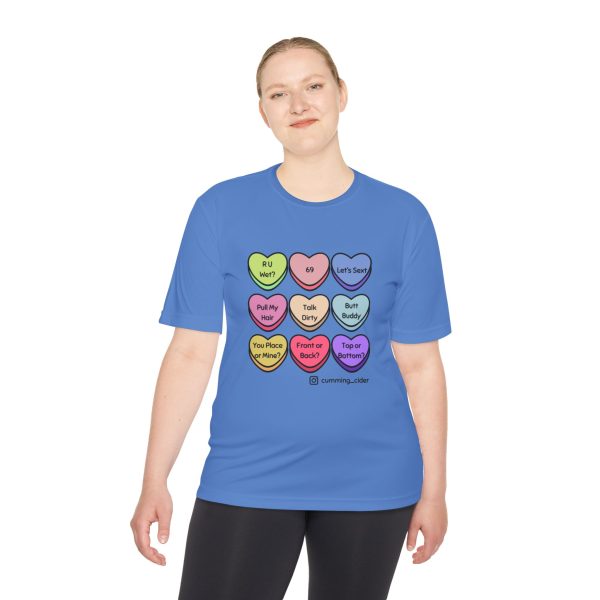 2024 - Conversation Hearts Unisex Moisture Wicking Tee - Image 40