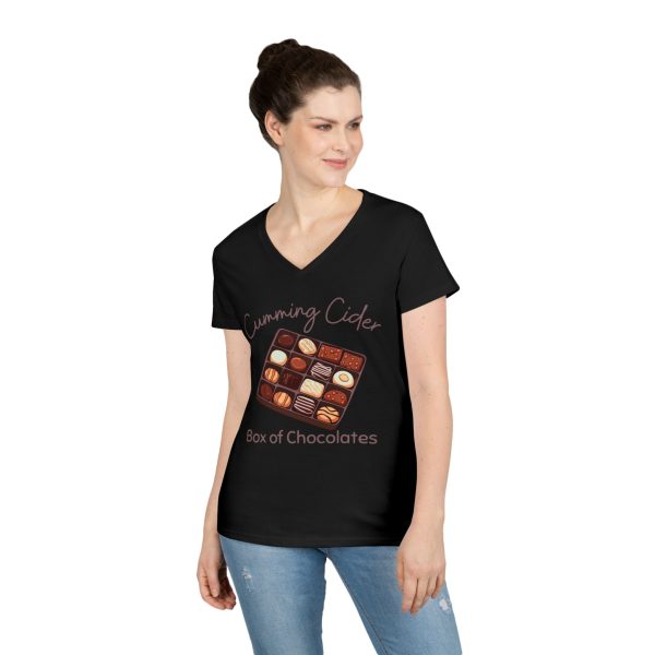 2024 - Box of Chocolates Ladies V--Neck T-Shirt - Image 6