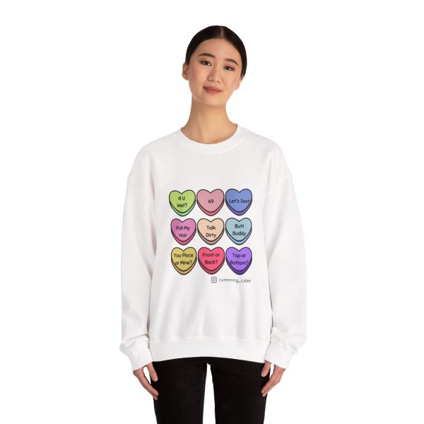 2024 - Conversation Hearts Unisex Heavy Blend™ Crewneck Sweatshirt - Image 4