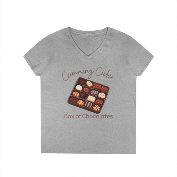 2024 - Box of Chocolates Ladies V--Neck T-Shirt - Image 7