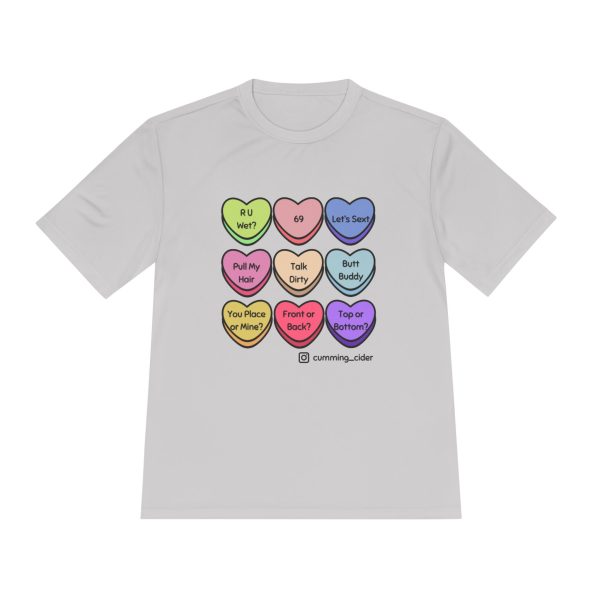 2024 - Conversation Hearts Unisex Moisture Wicking Tee - Image 5