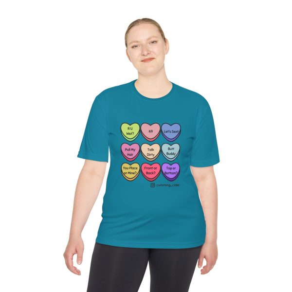 2024 - Conversation Hearts Unisex Moisture Wicking Tee - Image 36