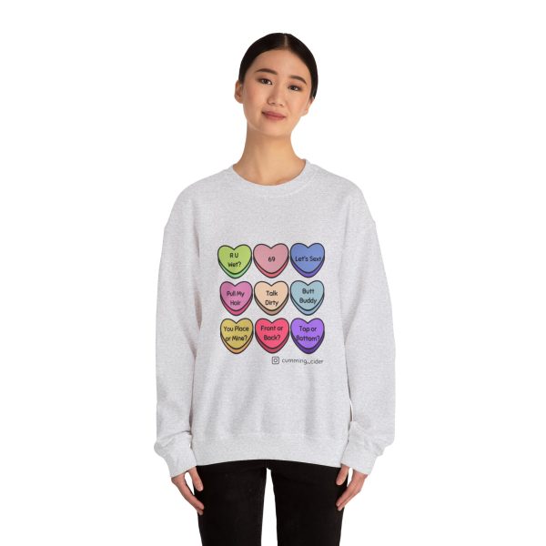 2024 - Conversation Hearts Unisex Heavy Blend™ Crewneck Sweatshirt - Image 9