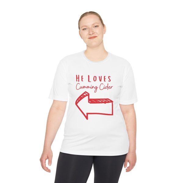 2024 - He Loves Cumming Cider Unisex Moisture Wicking Tee - Image 4