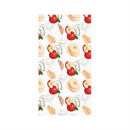 2025 - Pattern - Cozy Autumn-Themed Neck Gaiter with Apples and Waffles Design