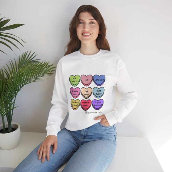 2024 - Conversation Hearts Unisex Heavy Blend™ Crewneck Sweatshirt - Image 5