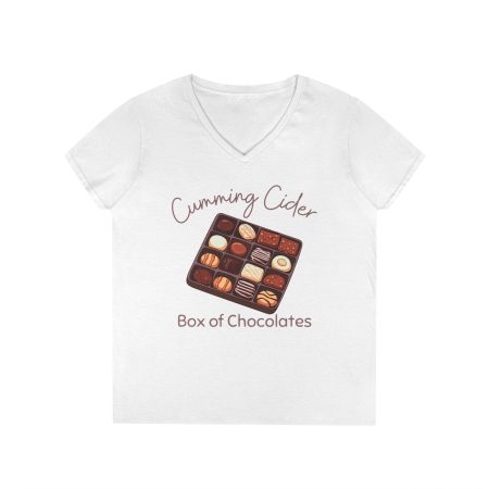 2024 - Box of Chocolates Ladies V--Neck T-Shirt
