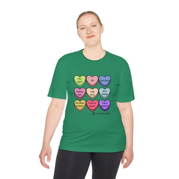 2024 - Conversation Hearts Unisex Moisture Wicking Tee - Image 28
