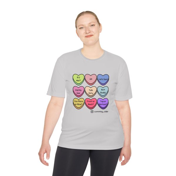 2024 - Conversation Hearts Unisex Moisture Wicking Tee - Image 8