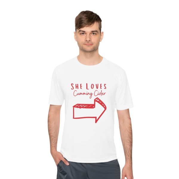 2024 - She Loves Cumming Cider Unisex Moisture Wicking Tee - Image 3