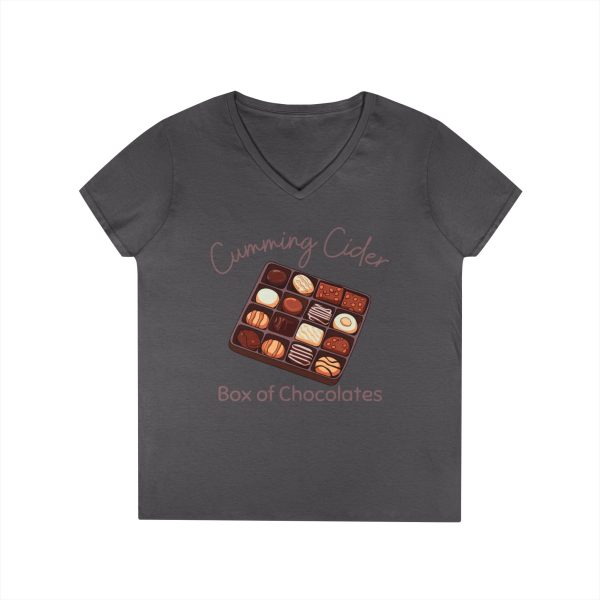 2024 - Box of Chocolates Ladies V--Neck T-Shirt - Image 10