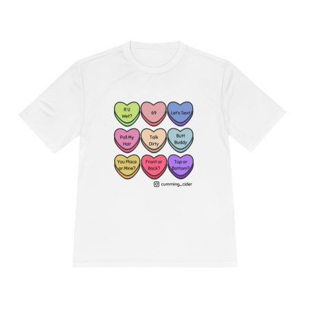 2024 - Conversation Hearts Unisex Moisture Wicking Tee
