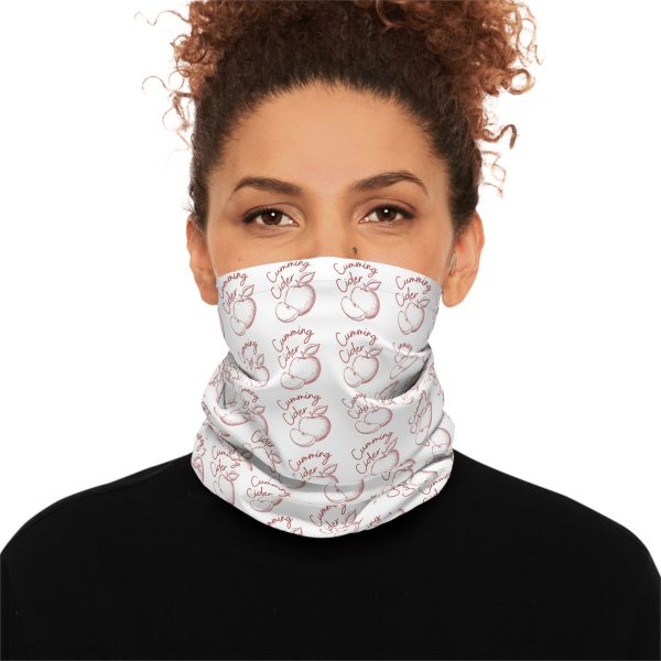 2025 - Apple Slice Pattern - Cozy Autumn-Themed Neck Gaiter with Apples and Waffles Design - Image 3
